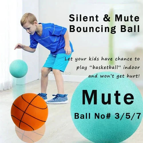 Weich &amp; Leise Basketball | PU-Schaum Indoor-Ball | Geräuscharm, Möbelfreundlich &amp; Federnd | inkl. Netztasche