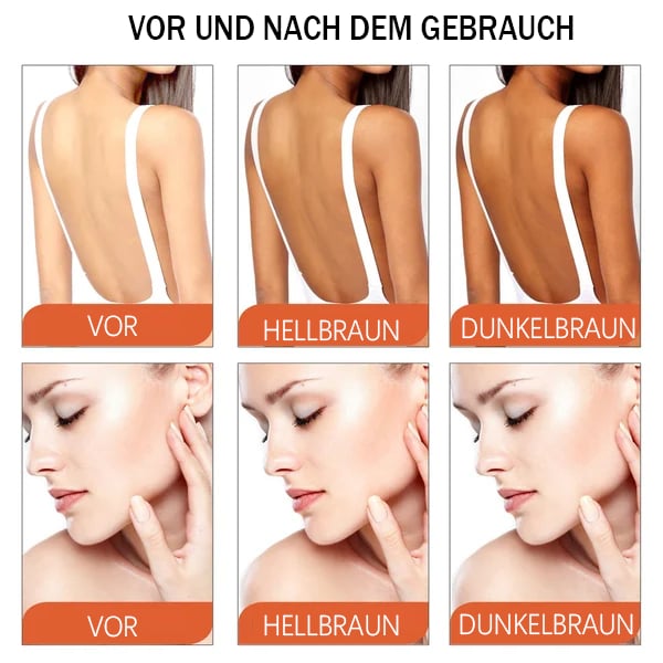 Intensive tanning gel for faster tanning | Moisturizing &amp; glow effect | Even complexion without streaks | For body &amp; legs