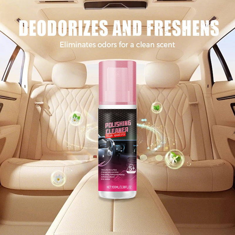 Auto Interieur-Reiniger 100 ml | Für Leder, Vinyl &amp; Kunststoff | Geruchsneutralisation, Glanz &amp; UV-Schutz | Schutzschicht