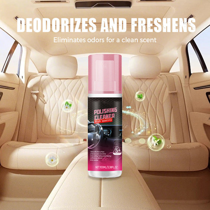 Auto Interieur-Reiniger 100 ml | Für Leder, Vinyl &amp; Kunststoff | Geruchsneutralisation, Glanz &amp; UV-Schutz | Schutzschicht