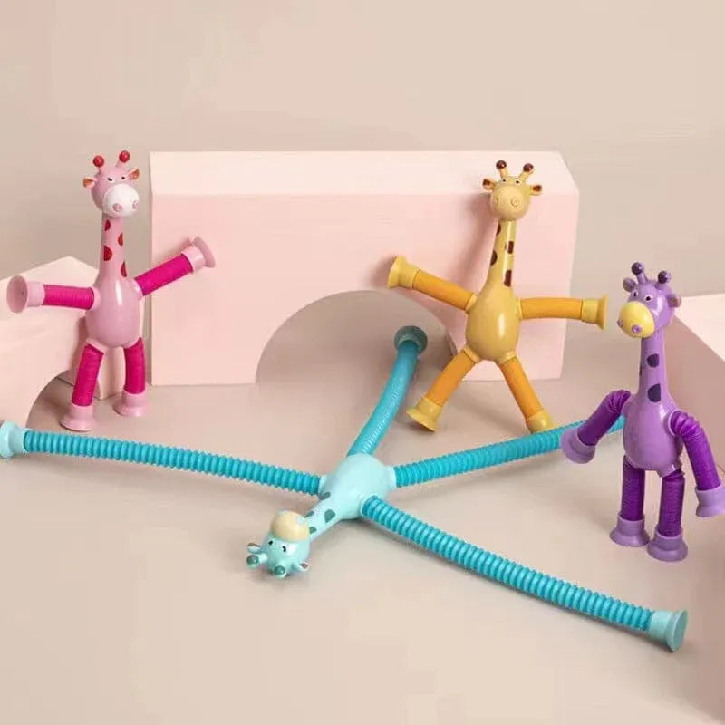 GiraffaStretch – Giocattolo divertente estensibile con ventosa