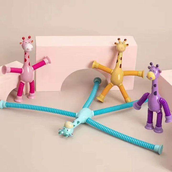 GiraffaStretch – Giocattolo divertente estensibile con ventosa