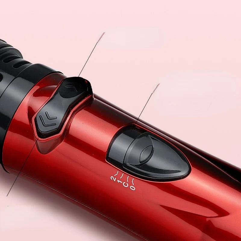 3-in-1 Rotierende Heißluftbürste | Trocknen, Glätten &amp; Locken | 1000W, 3 Hitzestufen, 2 Geschwindigkeiten, 2 Aufsätze