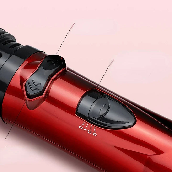 3-in-1 Rotierende Heißluftbürste | Trocknen, Glätten &amp; Locken | 1000W, 3 Hitzestufen, 2 Geschwindigkeiten, 2 Aufsätze