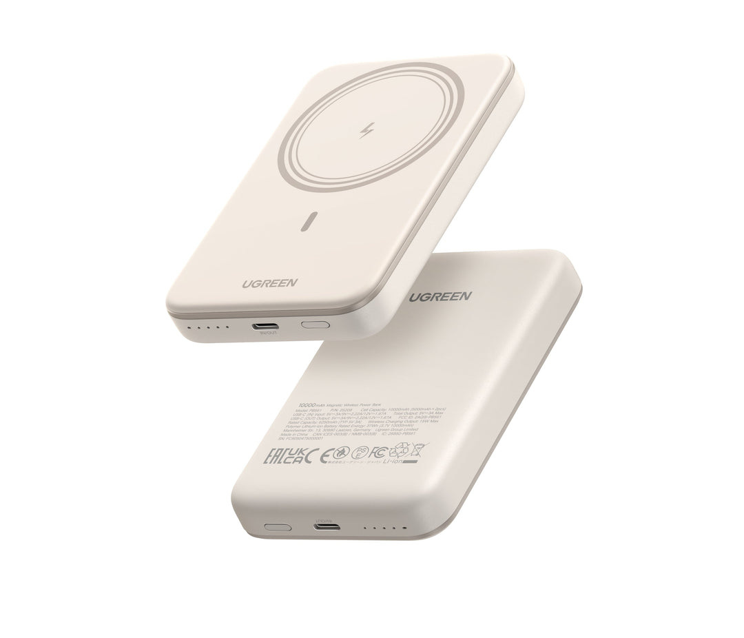 Magnetische Powerbank 10.000 mAh | Kabelloses 20W Schnellladegerät mit USB-C &amp; MagSafe-kompatibel