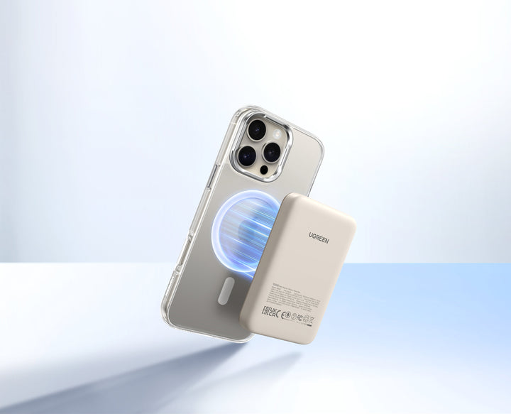Magnetische Powerbank 10.000 mAh | Kabelloses 20W Schnellladegerät mit USB-C &amp; MagSafe-kompatibel
