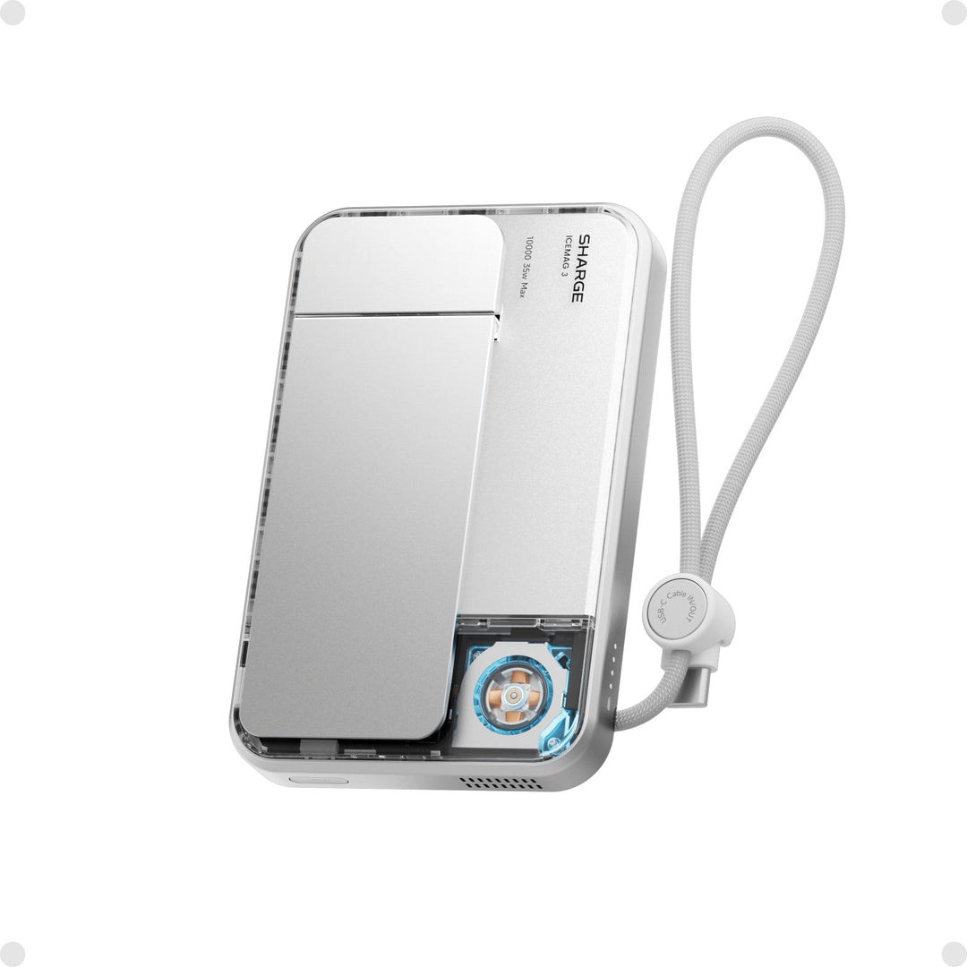 Magnetische Powerbank 10.000 mAh | Qi2 25W Wireless &amp; 35W USB-C Schnellladegerät mit aktiver Kühlung