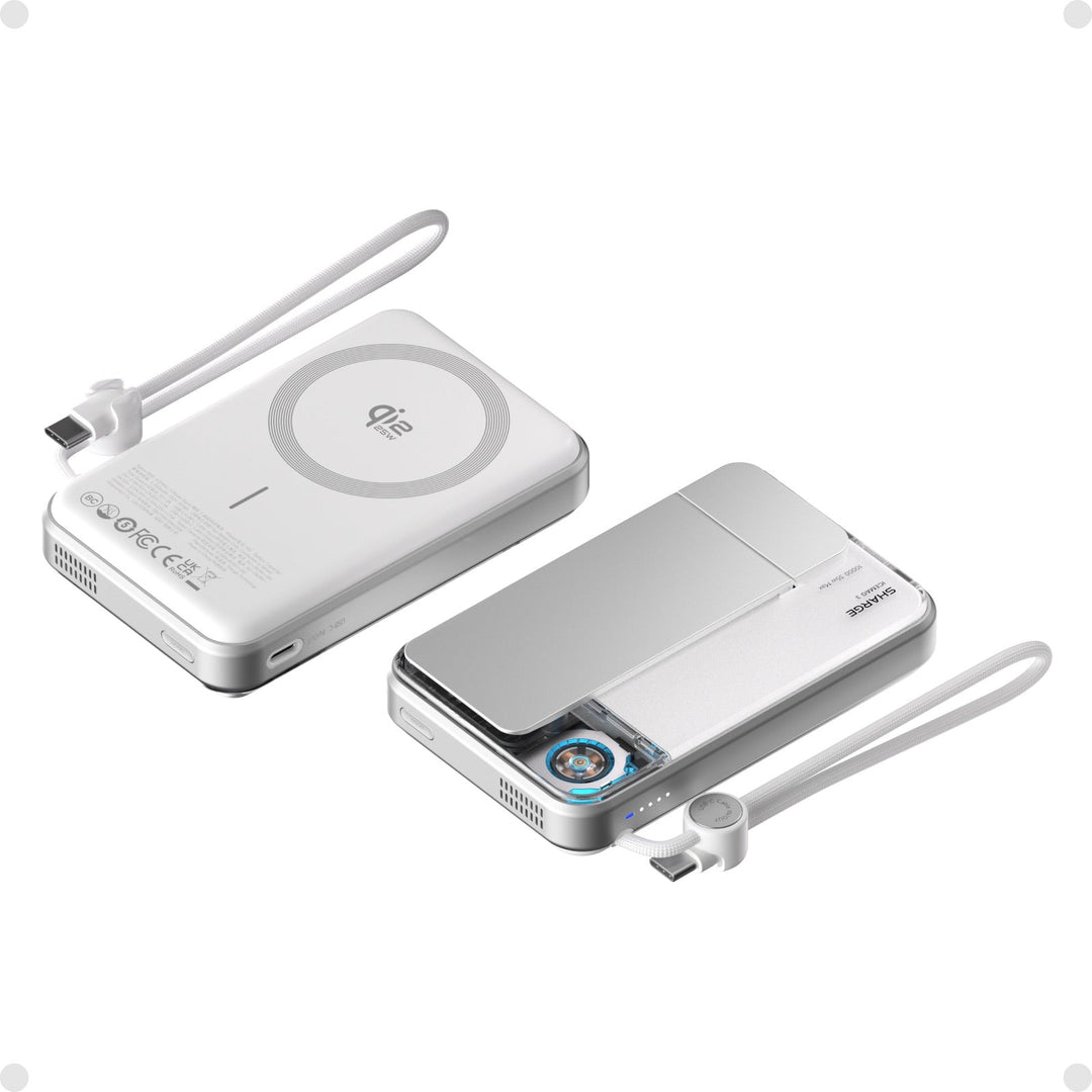 Magnetische Powerbank 10.000 mAh | Qi2 25W Wireless &amp; 35W USB-C Schnellladegerät mit aktiver Kühlung