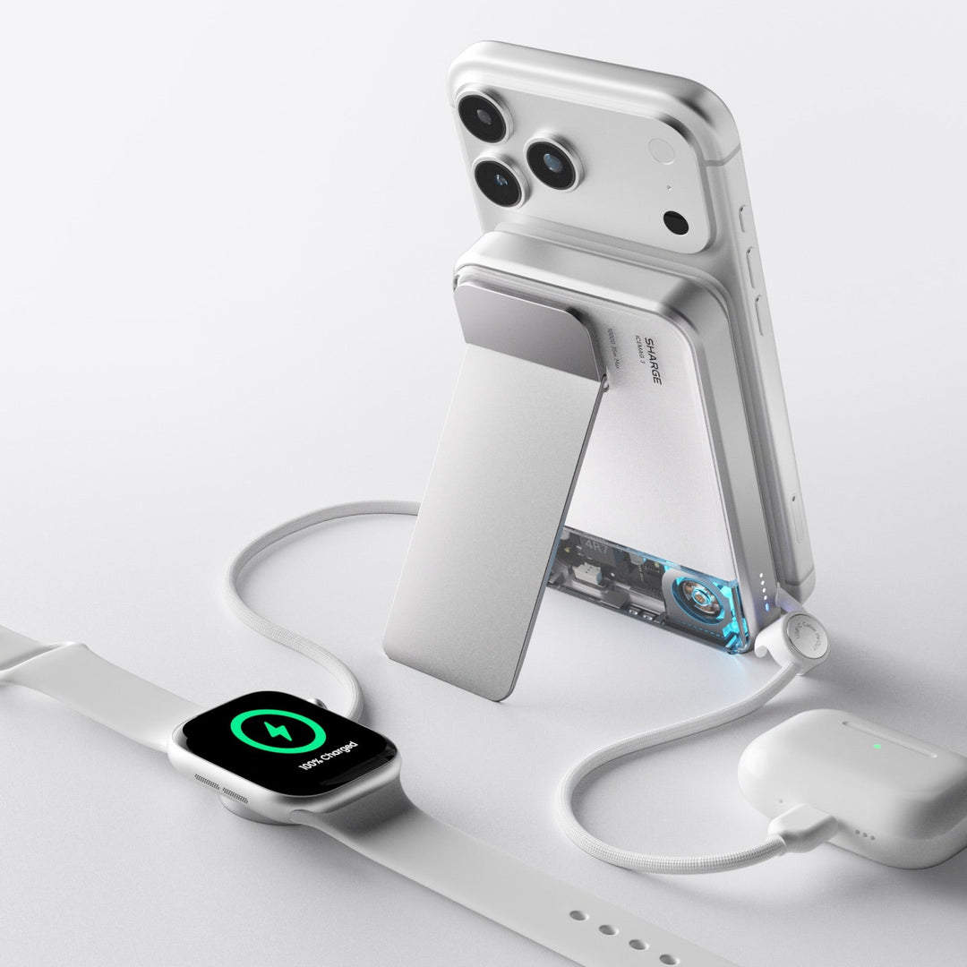 Magnetische Powerbank 10.000 mAh | Qi2 25W Wireless &amp; 35W USB-C Schnellladegerät mit aktiver Kühlung