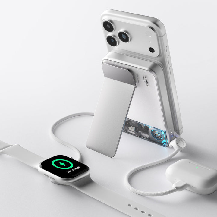 Magnetische Powerbank 10.000 mAh | Qi2 25W Wireless &amp; 35W USB-C Schnellladegerät mit aktiver Kühlung