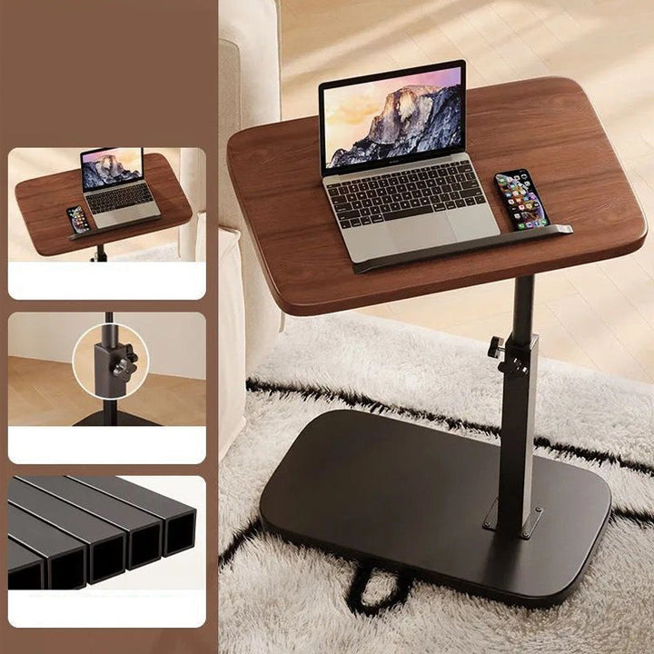 Laptoptisch | Höhenverstellbar 45–80 cm mit Rollen, 360° Drehfunktion und 30 kg Belastbarkeit