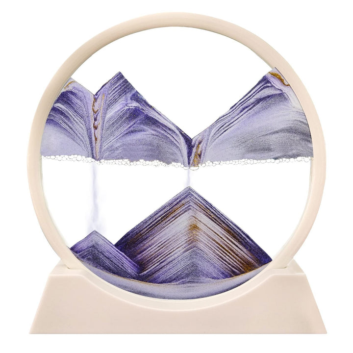 Art du sable animé dans cadre en verre | Décoration relaxante pour bureau &amp; salon | Chaque rotation crée un nouveau motif