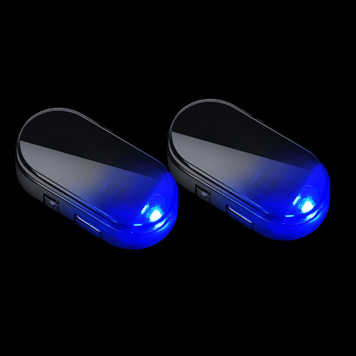 Solar LED Auto Alarmleuchte | Blinkende Sicherheitsanzeige für Auto | Automatischer Nachtsensor | Solar &amp; USB-Aufladung | 2er- oder 4er-Set