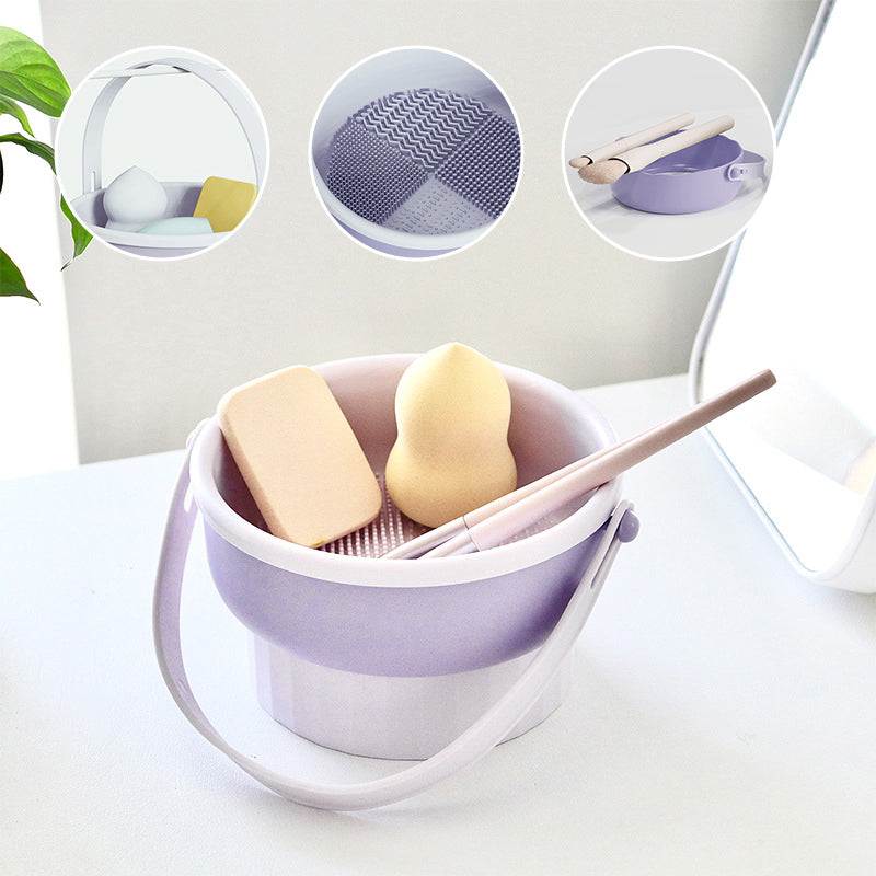 Make-up-Pinsel Reinigungsstation 3-in-1 | Reinigen, Trocknen &amp; Aufbewahren | GlamPure