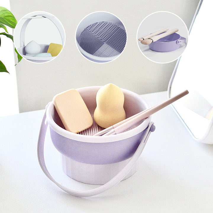 Make-up-Pinsel Reinigungsstation 3-in-1 | Reinigen, Trocknen &amp; Aufbewahren | GlamPure
