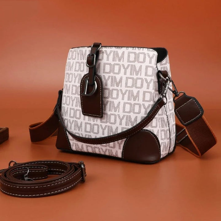 Damen Schultertasche Retro aus PU 21×19×12 cm | Mehrere Fächer &amp; Magnetverschluss | Verstellbare Riemen, viele Farben