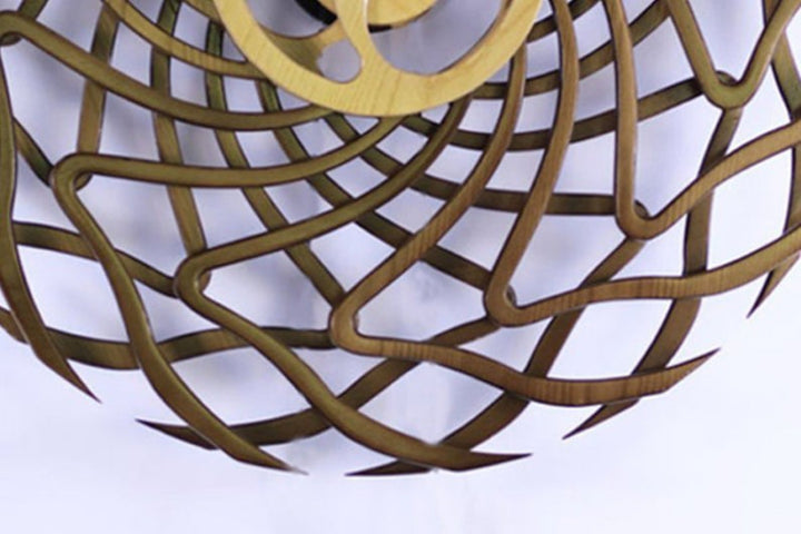 Kinetic Wood Sculpture with Spring Mechanism | Moving Wall or Table Decoration as Art Object | Handmade, Polished &amp; Coated