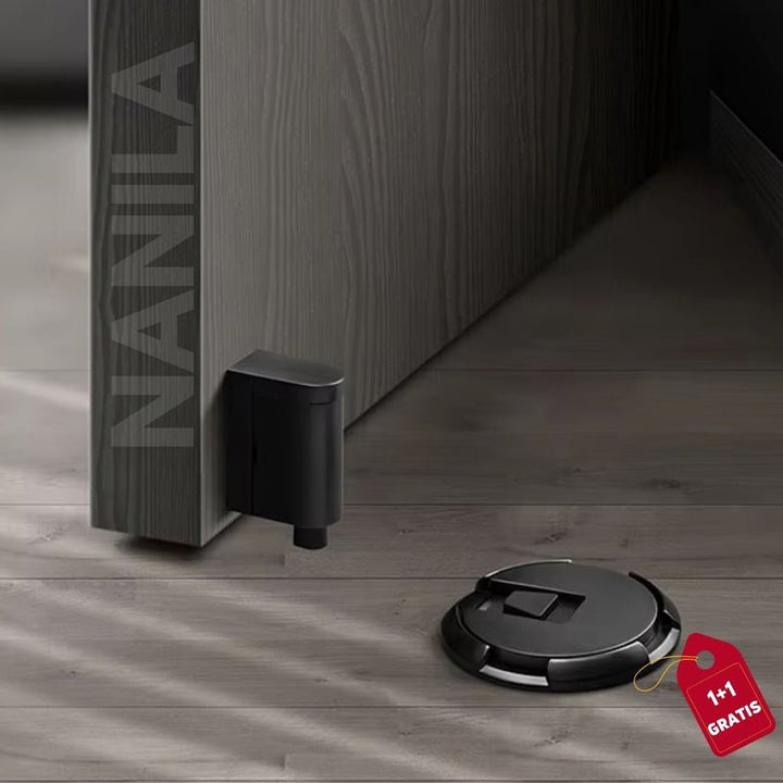 Magnetischer Türstopper rostfrei – stoppt Zuschlagen sofort | Kleben oder Schrauben | Schutz für Wände &amp; Finger