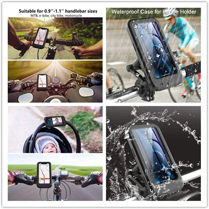 Fahrrad Handyhalterung | Wasserdichte Smartphone-Halterung mit 360° Drehung für Lenker