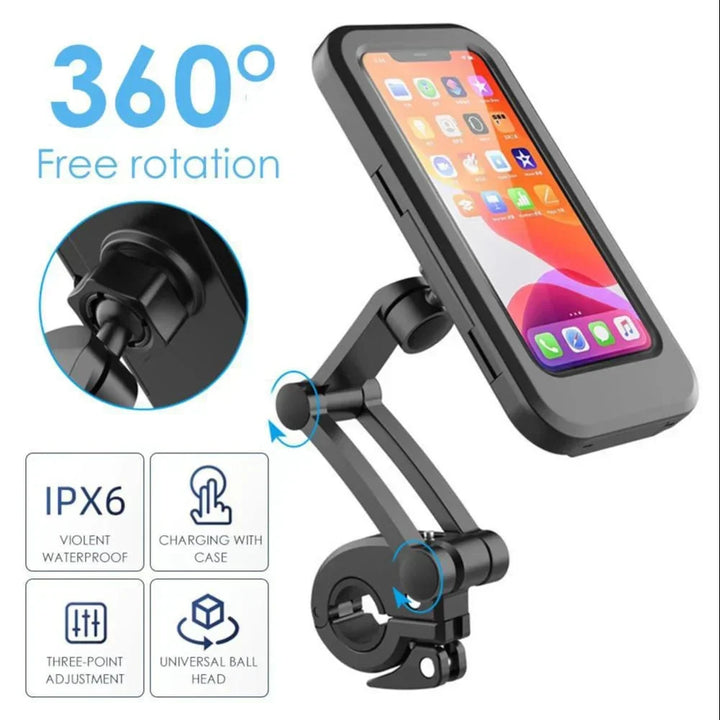 Fahrrad Handyhalterung | Wasserdichte Smartphone-Halterung mit 360° Drehung für Lenker