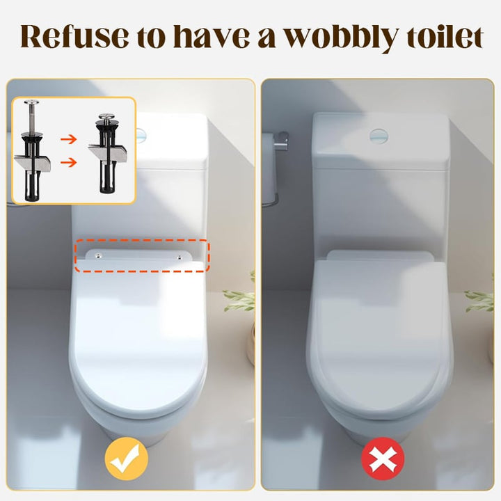 WC-Sitz Befestigungsset mit Schrauben | Universale Ersatz-Bolzen für schnellen Austausch | Stabile Montage, passt auf viele Sitze | Für Reparatur &amp; Upgrade