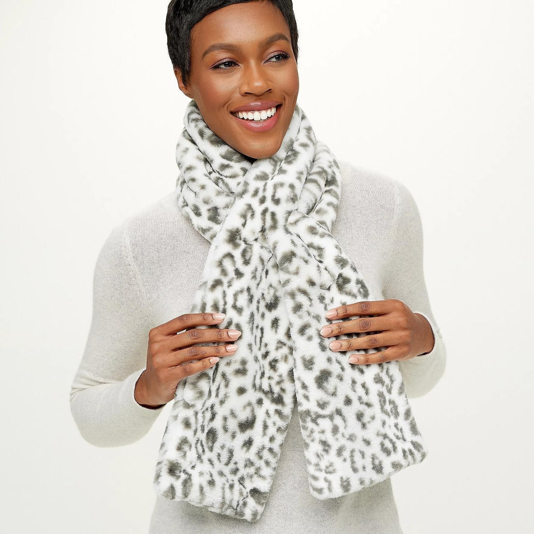 Damen Schal aus Kunstfell mit Verstecktem Reißverschlussfach | Warmer Loop-Schal mit Durchzieh-Design | Stilvoll &amp; Praktisch für Alltag und Reisen
