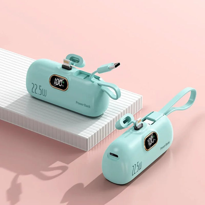 Powerbank 5000 mAh | Kompakte Mini Powerbank mit 22,5W Schnellladen