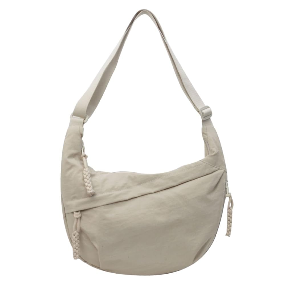 Nylon-Umhängetasche | Leichte Schultertasche mit mehreren Reißverschlussfächern und verstellbarem Schulterriemen