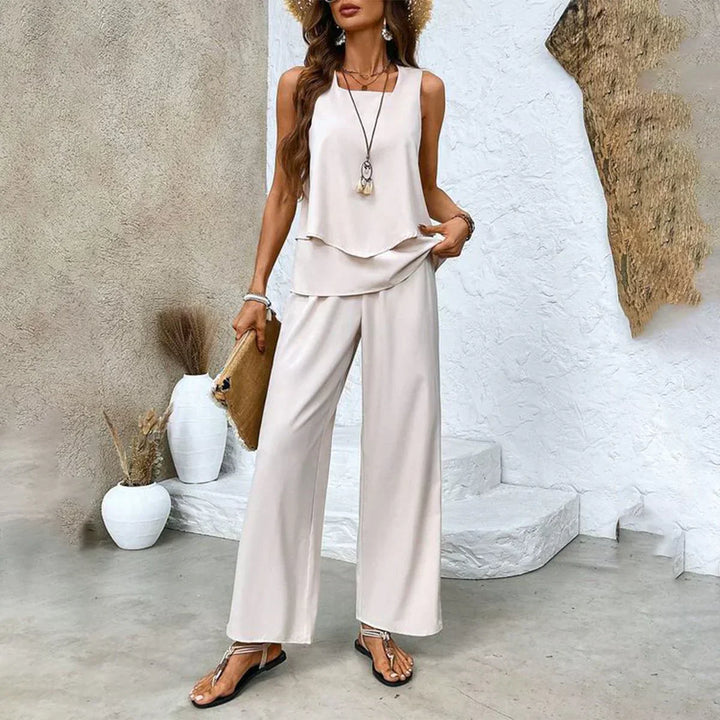 Damen Sommerset zweiteilig | Bequemes Outfit für Strand, Stadt und Urlaub | Leichter Sommerlook