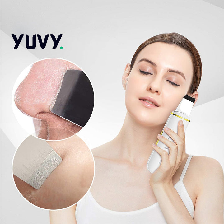 Ultraschall Gesichtsreiniger für Tiefenporenreinigung | 4 Modi: Peeling, Lifting, Ion &amp; Ion+ | Für Mitesser, verstopfte Poren &amp; Glow