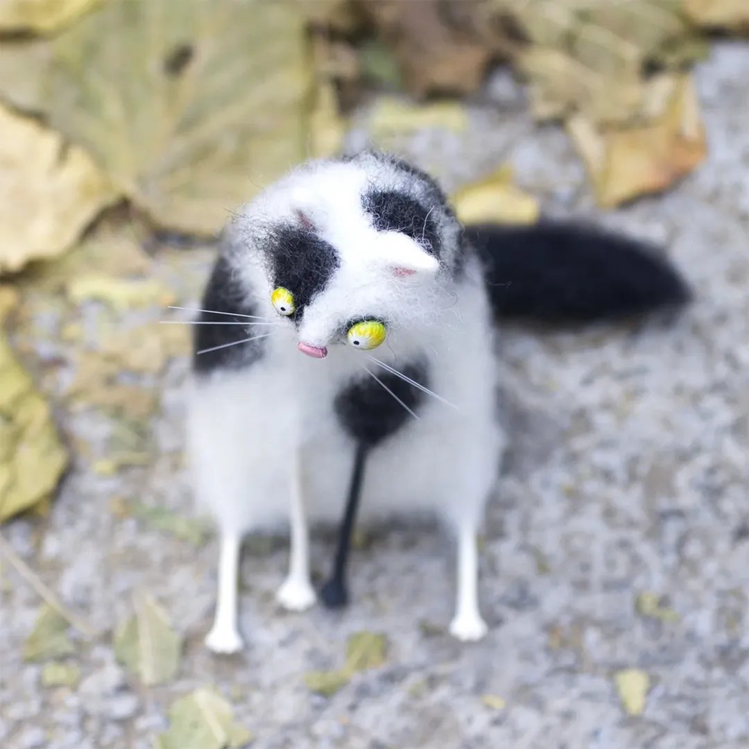 🎁Gyapjúfilc társak – különc kézzel készített kísérők🐱