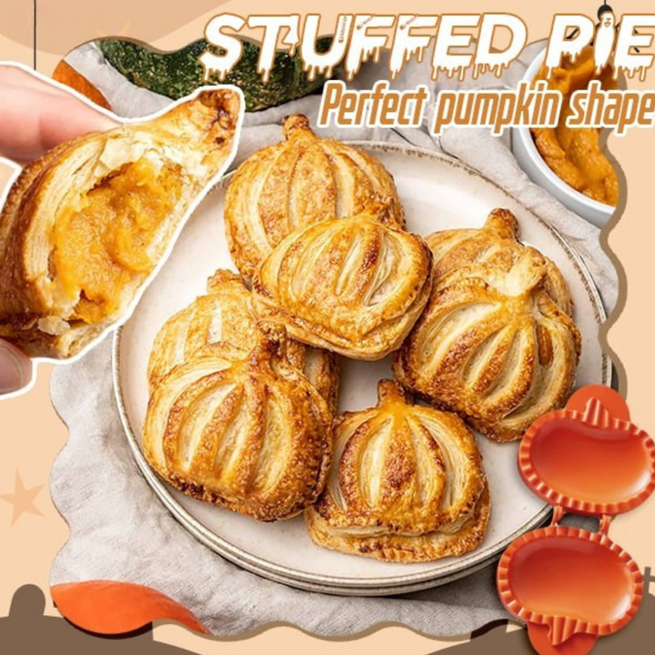 Mini-Pie-Former für Halloween &amp; Herbst | Ausstechen, Füllen &amp; Verschließen in einem Schritt | BPA-freies ABS | Kürbis-, Apfel- &amp; Eichel-Design