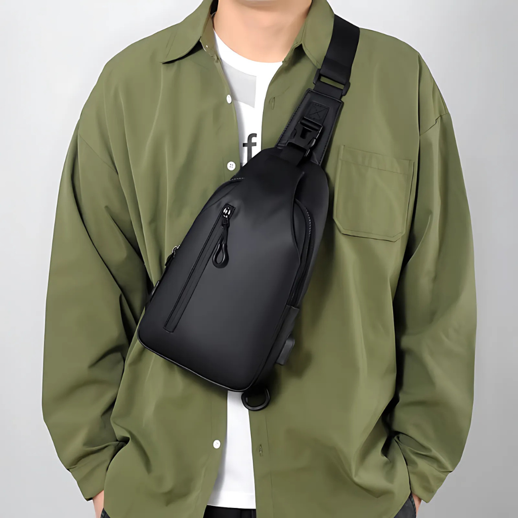 Anti-Diebstahl Crossbody Tasche | Wasserabweisende Reisetasche mit versteckten Reißverschlüssen | 6+ Fächer für Handy &amp; Reisepass