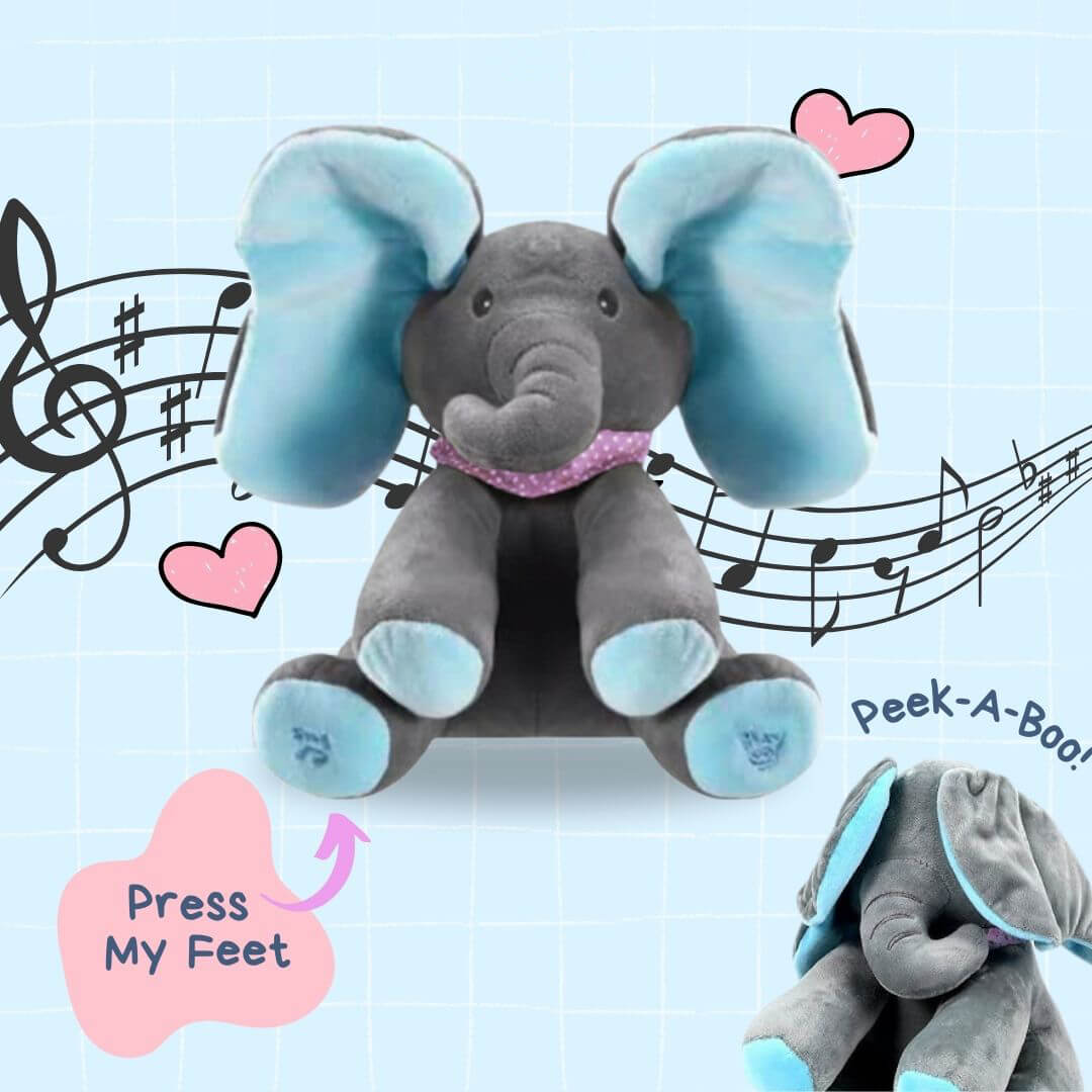 PeekPal™ – Sprechendes Elefanten-Plüschtier, das spielt, singt und begeistert