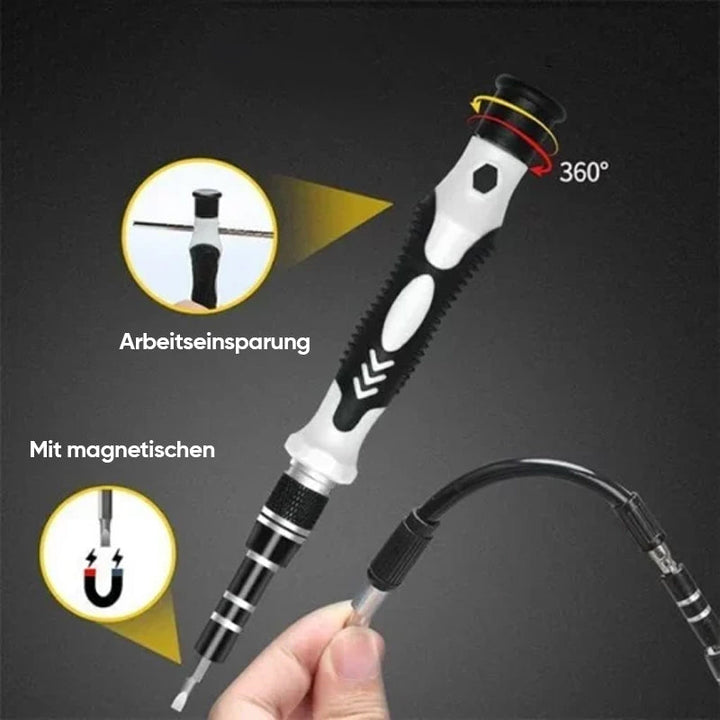 Präzisions-Schraubendreher Set | 115-in-1 mit 98 magnetischen Bits für Handy, Laptop und Feinmechanik
