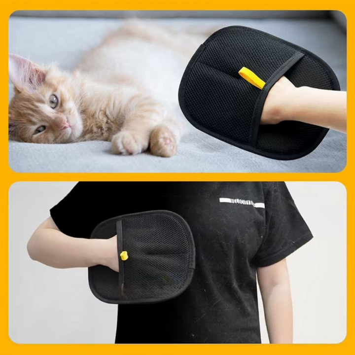 Tierhaar-Reinigungshandschuh | Wiederverwendbar &amp; Chemiefrei | Mühelose Haarentfernung