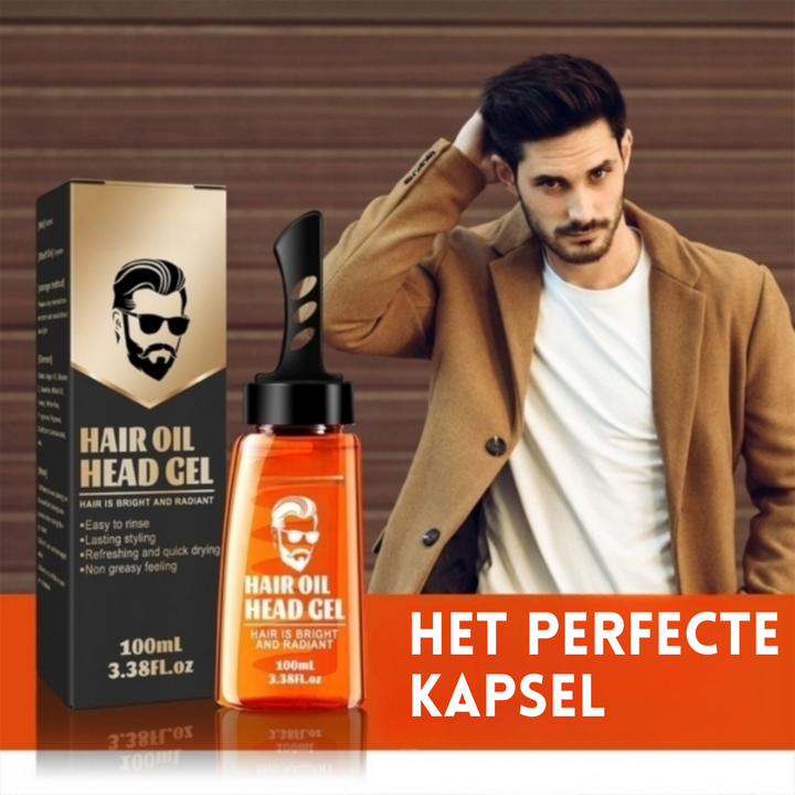 Haarstyling Gel-Kamm 2-in-1 | 100 ml starker Halt ohne Kleben | präziser Auftrag für Volumen &amp; Textur | 1+1 Set