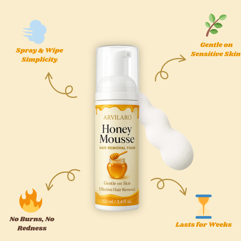 HoneyMousse™ — Erleben Sie schmerzfreie, unwiderstehlich glatte Haut, die Wochen lang anhält