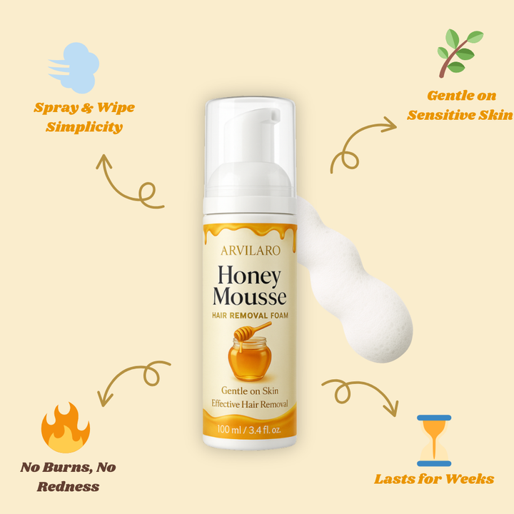 HoneyMousse™ — Erleben Sie schmerzfreie, unwiderstehlich glatte Haut, die Wochen lang anhält
