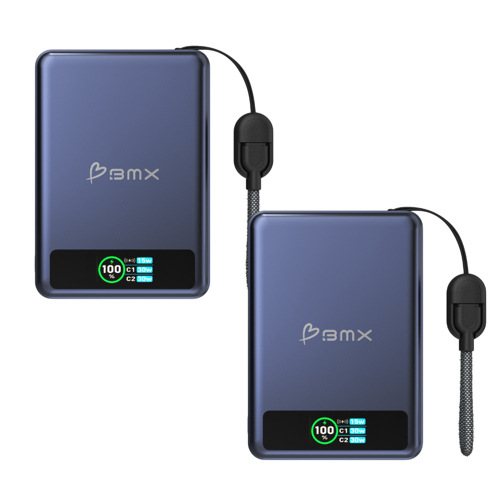 Magnetische Powerbank 10000 mAh | Qi2 Powerbank mit 30W USB-C Schnellladung 2er-Set