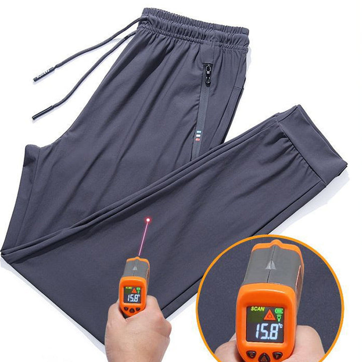 Schnelltrocknende Freizeithose | Stretchhose mit Reißverschlusstaschen und UV-Schutz
