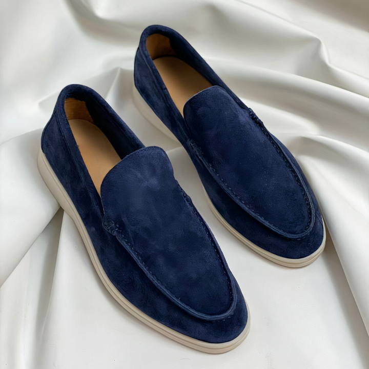 Herren Loafer im Vintage-Look | Bequemer Slip-on-Schuh mit handgenähten Details | Gio Freizeitschuhe für Alltag
