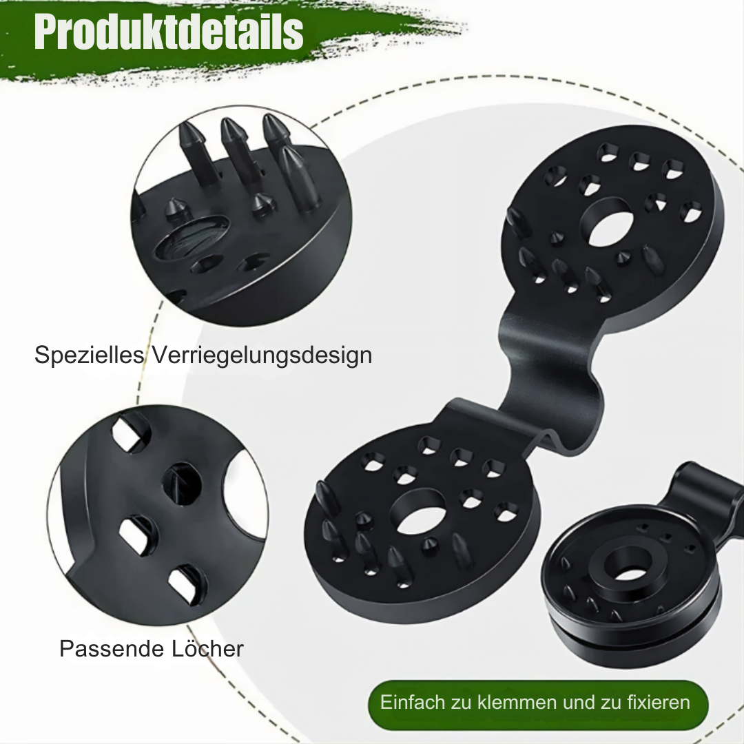 Clips für Schattiernetz &amp; Markisentuch 50 Stück | Lock-Grip gegen Verrutschen bei Wind | Für Garten &amp; Terrasse | Kunststoff schwarz 6×4 cm