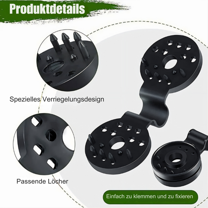 Clips für Schattiernetz &amp; Markisentuch 50 Stück | Lock-Grip gegen Verrutschen bei Wind | Für Garten &amp; Terrasse | Kunststoff schwarz 6×4 cm