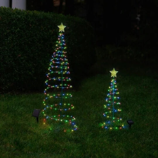 50% DISCOUNT | ShineTree™ - Solar LED metal Christmas tree with string lights [Last day discount]