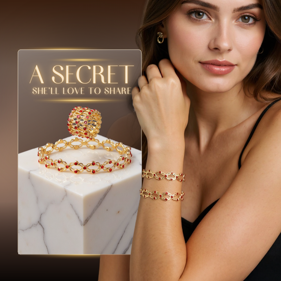 2-in-1 Ring &amp; Armband mit Zirkonia | Verstellbares Schmuckdesign für Finger &amp; Handgelenk | Kupferlegierung | Eleganter Look mit nur einem Handgriff