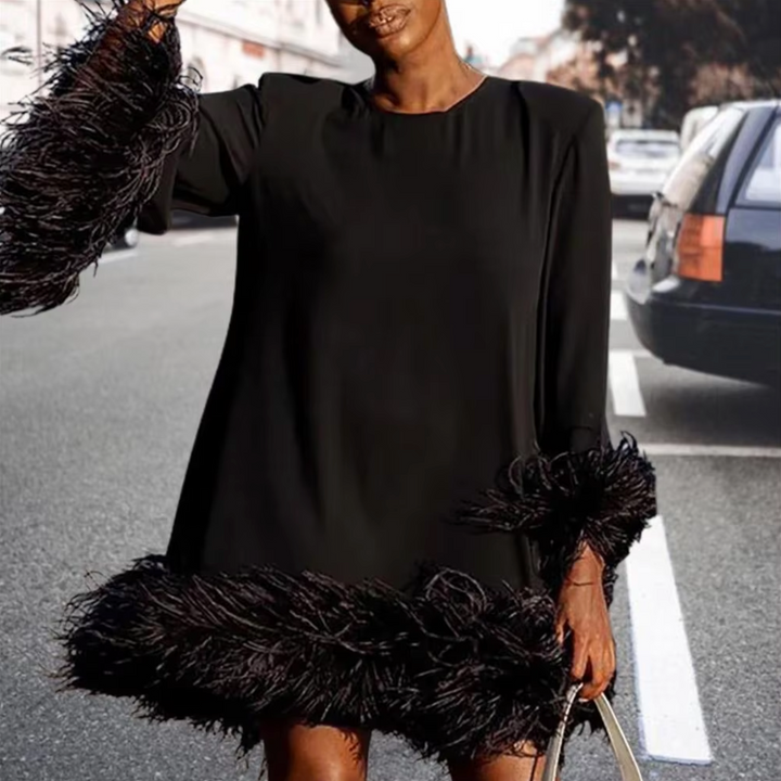 Clover – Stylish dress with fur lining