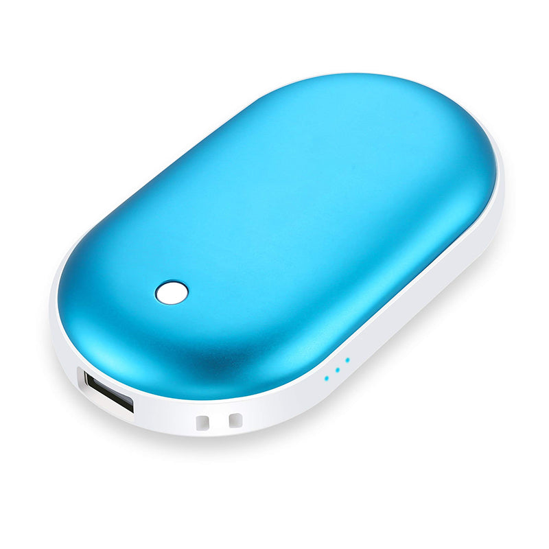 Wiederaufladbarer Handwärmer 5200 mAh | 3 Heizstufen bis 55 °C, Powerbank-Funktion und beidseitige Wärme | 4–8 Std.