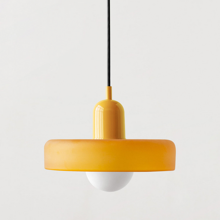 Pendant lamp made of metal &amp; glass with stained glass look | Ø25/Ø35 cm, G9 socket | Adjustable suspension | Crystal look