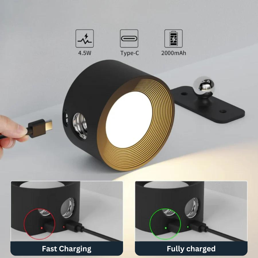 Vista - the 360° rechargeable LED wall lamp